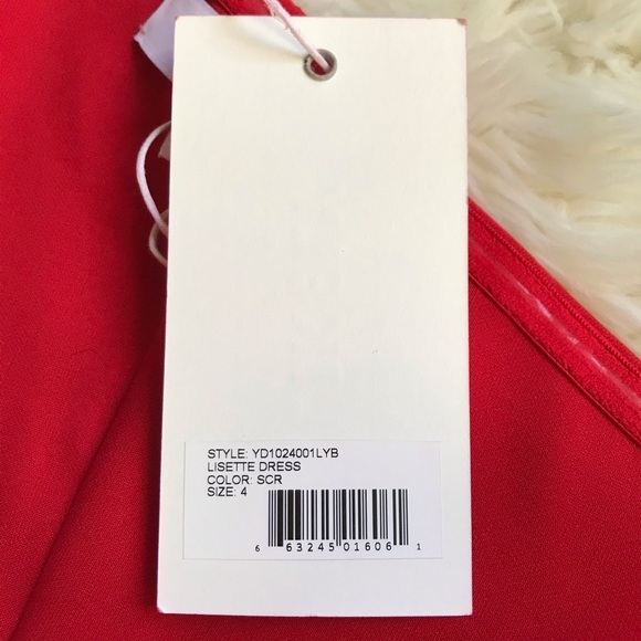 NWT Likely Red One Shoulder Cutout Lisette Dress - Picture 13 of 15
